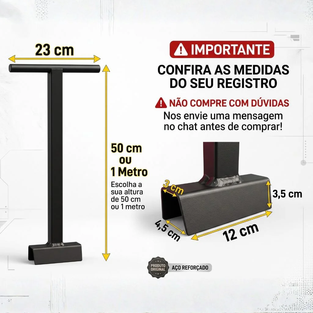 Arte de medidas para conferência antes da compra